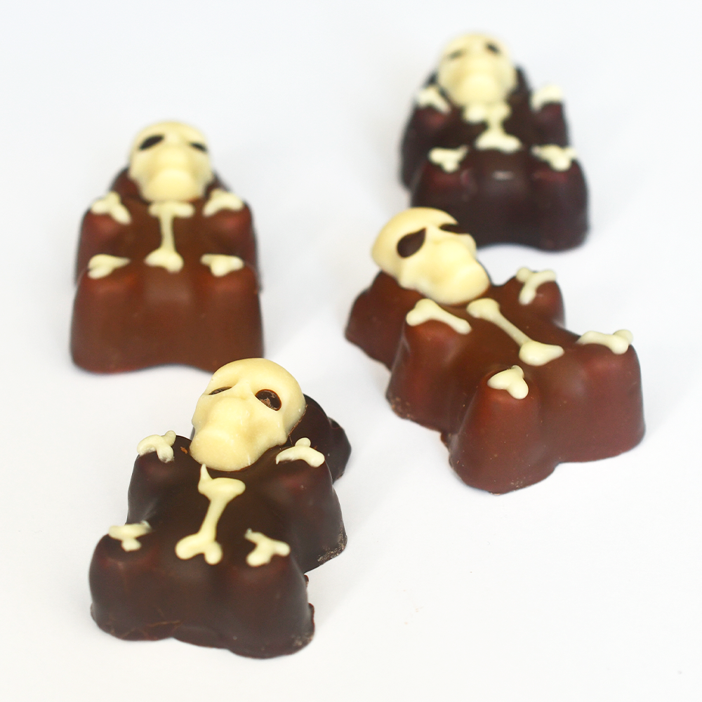 Bonbons halloween nounours squelette